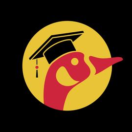 Goose with graduate cap